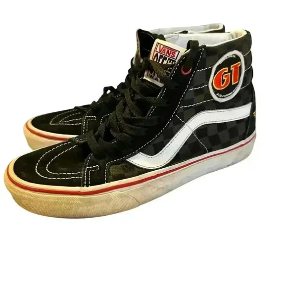 VANS X OUR LEGENDS GT SK8-HI TOP MEN'S 7.5 WOMEN’S 9 CASUAL SNEAKER OG BLACK - Picture 1 of 9